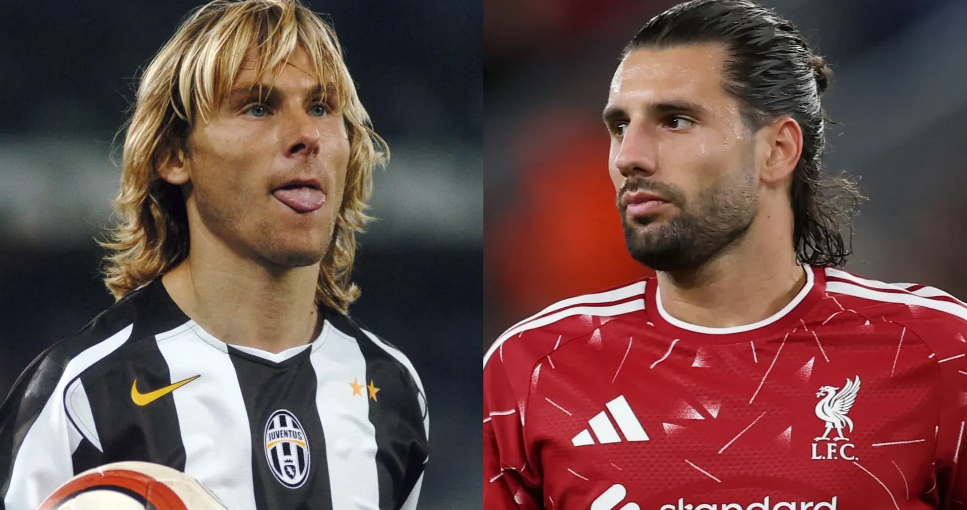 Joueurs de football avec maillots de clubs différents