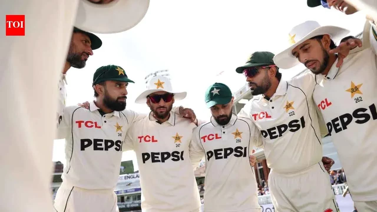 Équipe de cricket du Pakistan en cercle de discussion