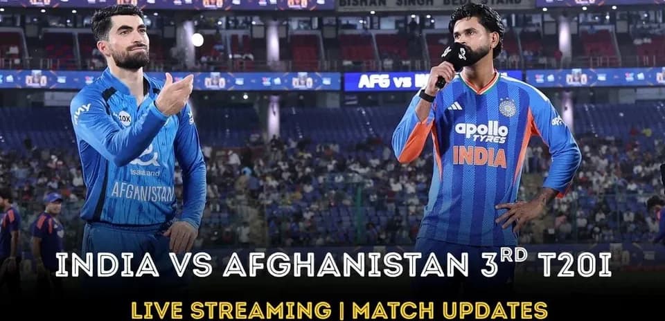 Joueurs d'Inde et d'Afghanistan avant le match