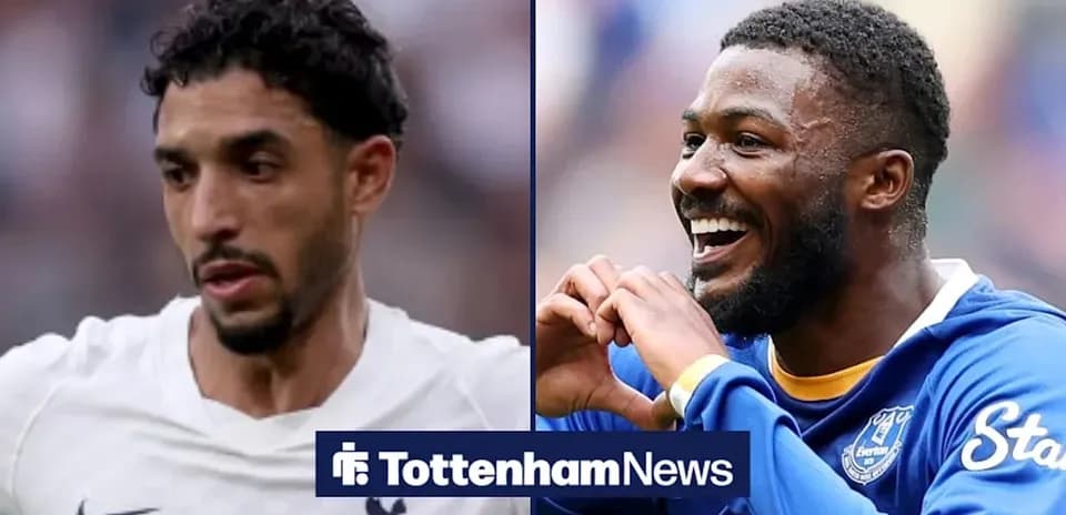 Joueurs de Tottenham et Everton en action sur le terrain