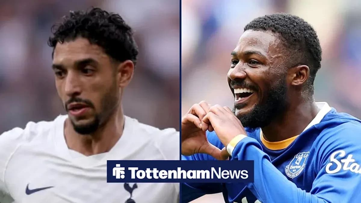 Joueurs de Tottenham et Everton en action sur le terrain