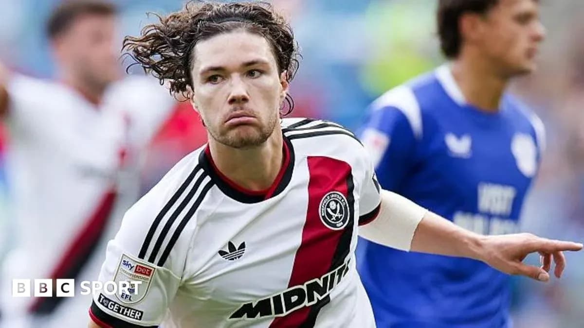 Joueur de Sheffield United célébrant un but