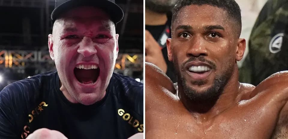 Tyson Fury and Anthony Joshua after boxing matches