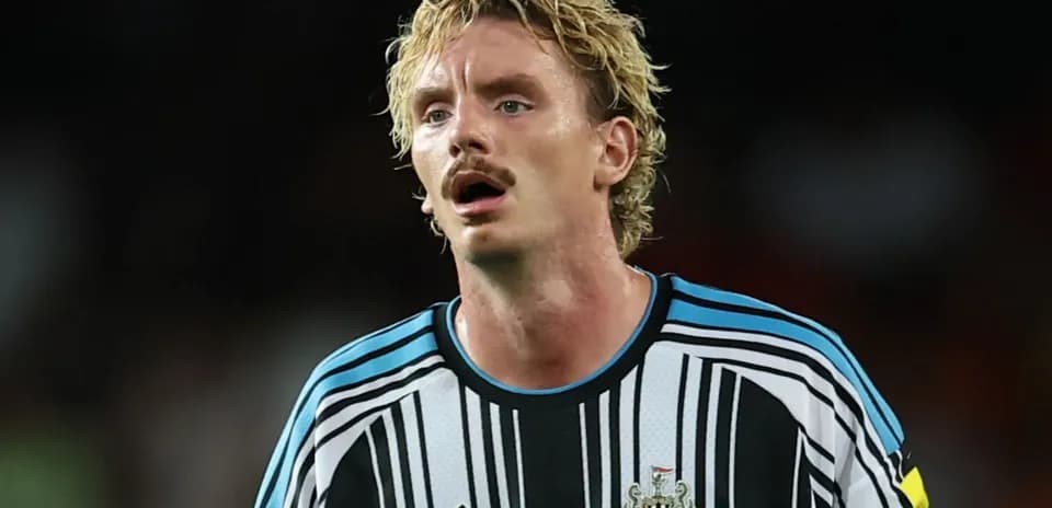 Joueur de Newcastle United en tenue de match