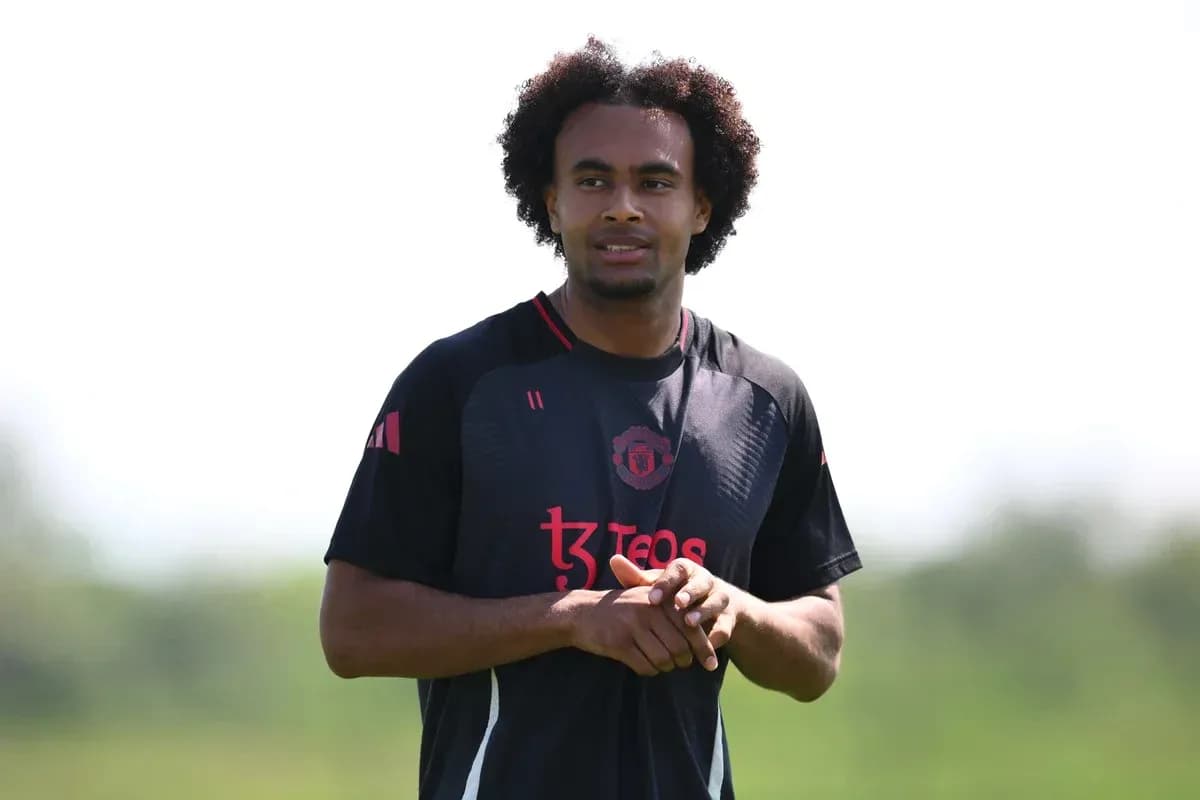 Joueur de Manchester United lors d'un entraînement