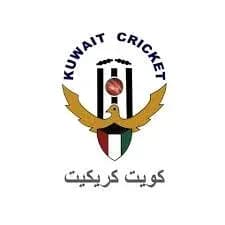 Logo de Kuwait Cricket avec un aigle et une balle