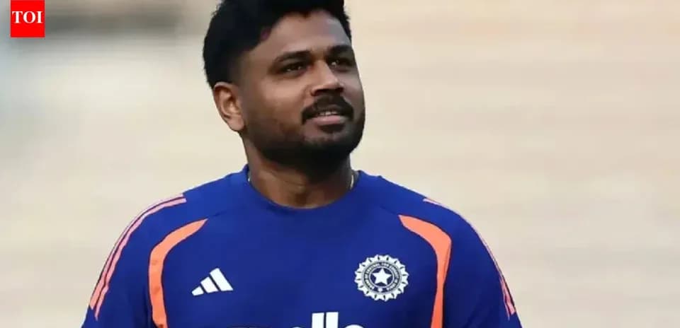 Joueur de cricket en maillot bleu sur le terrain