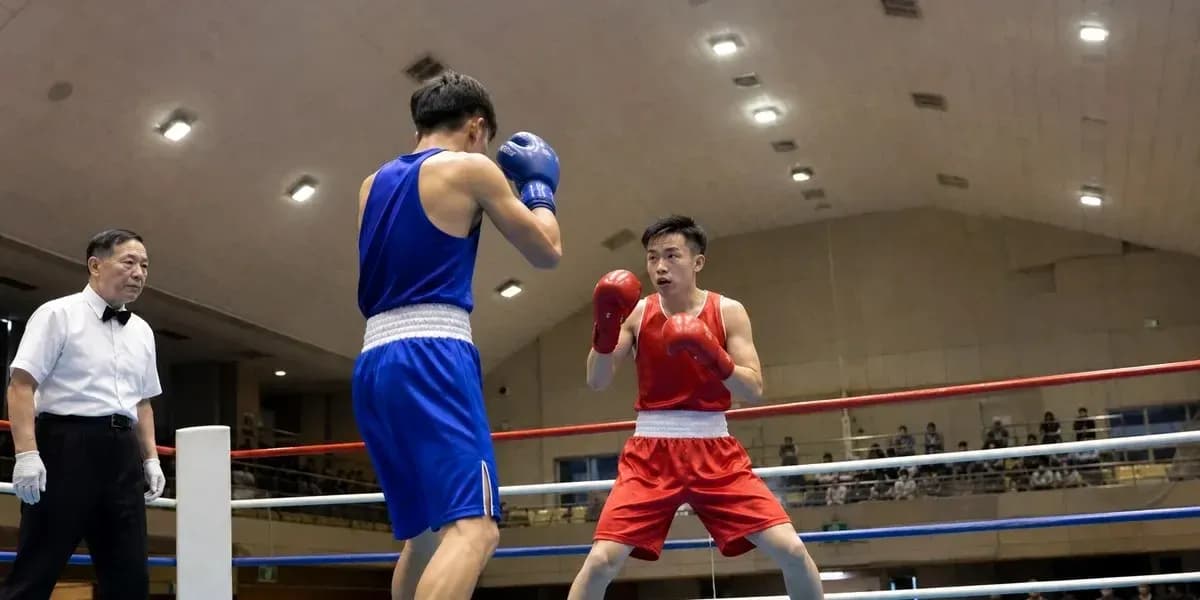 Deux boxeurs s'affrontant dans le ring