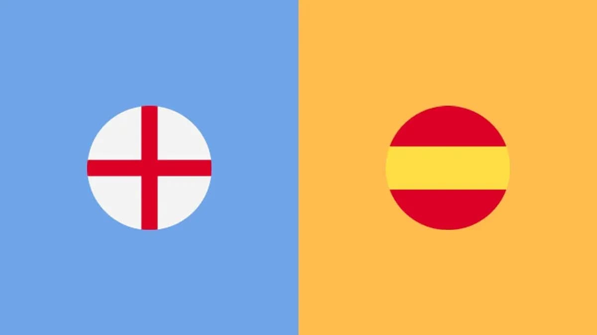 Drapeaux stylisés de l'Angleterre et de l'Espagne