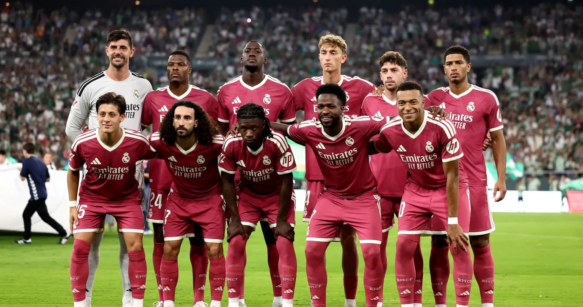 Équipe du Real Madrid posant avant le match