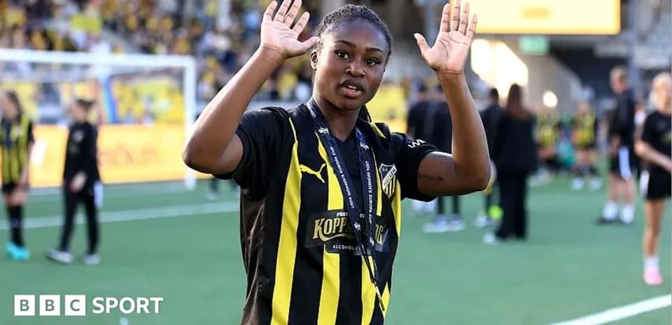 Joueuse saluant le public après le match