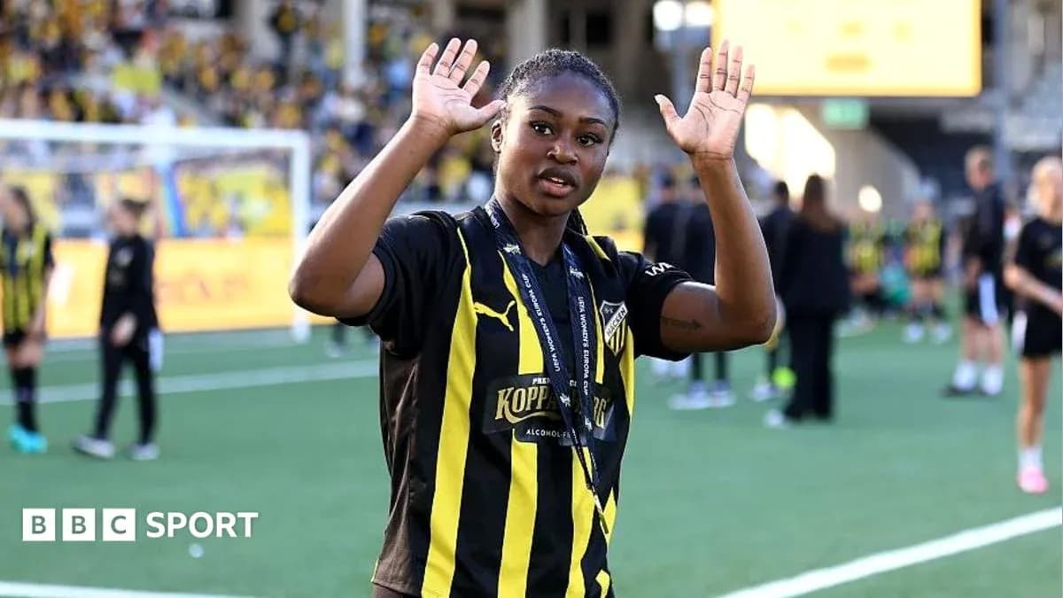 Joueuse saluant le public après le match