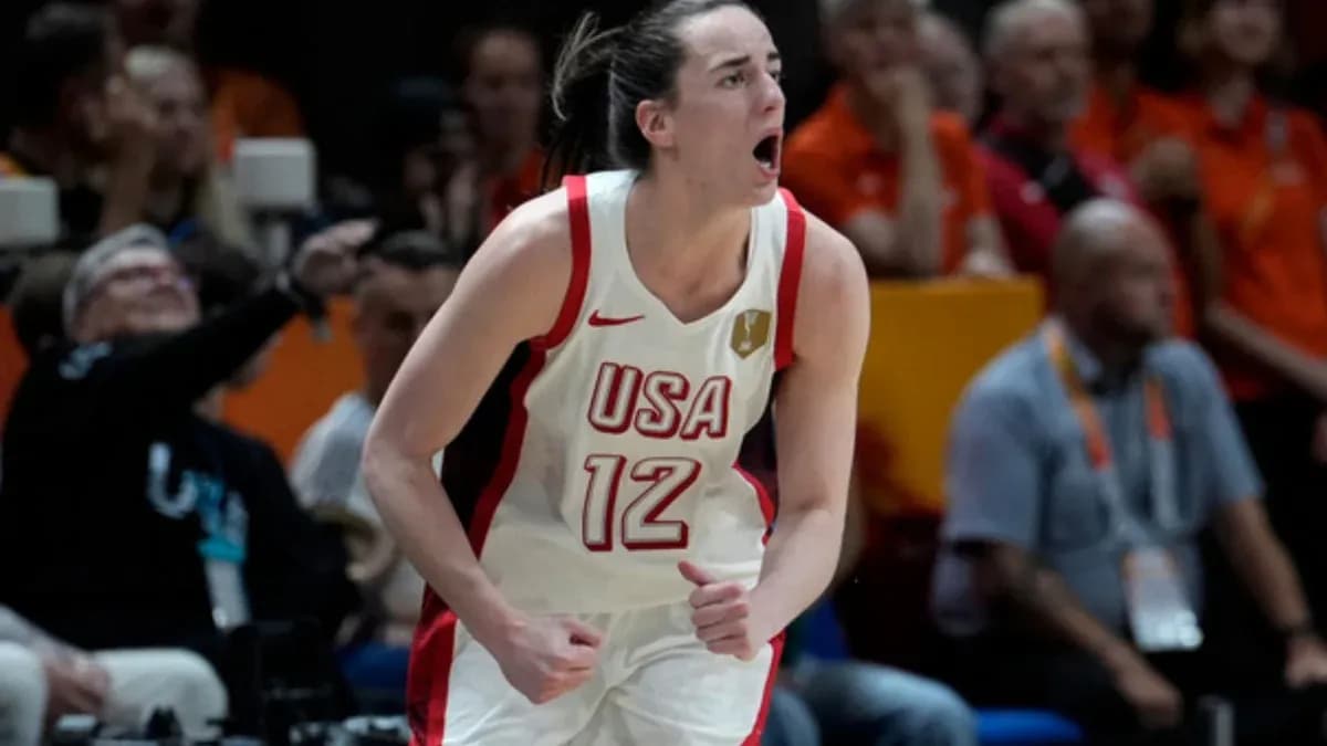 Joueuse américaine célébrant un point marqué