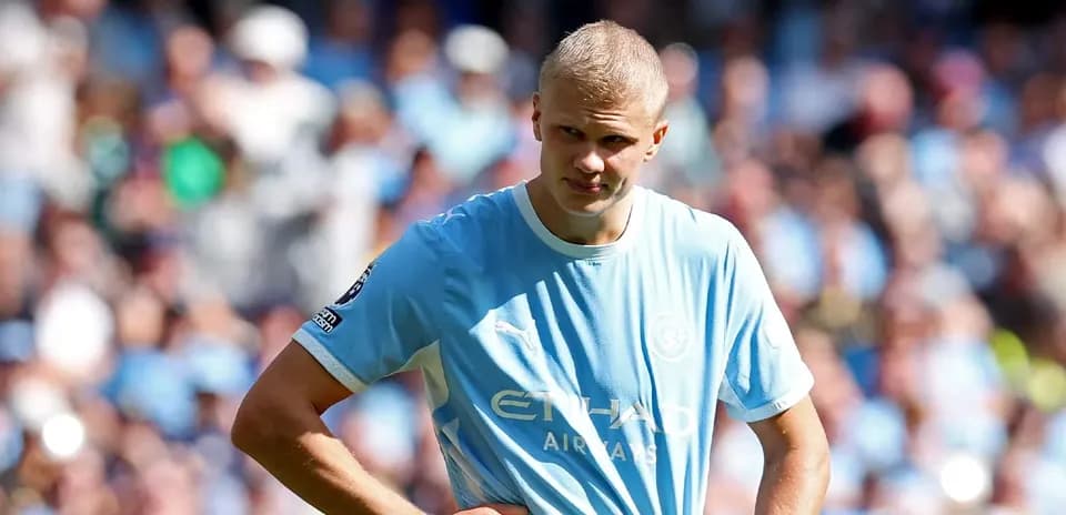 Joueur de Manchester City sur le terrain lors du match