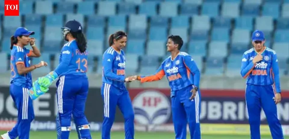Joueuses indiennes célébrant après un point marqué