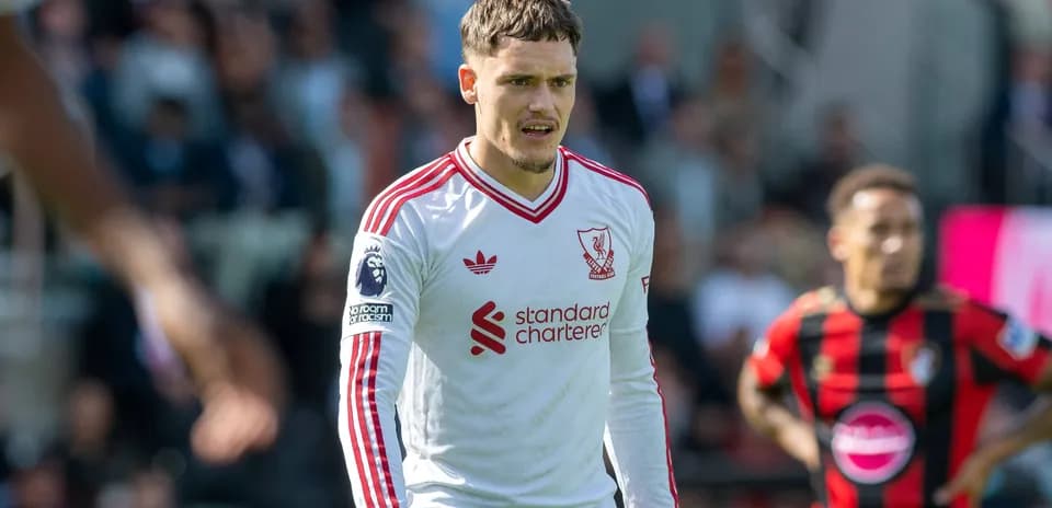 Joueur de Liverpool sur le terrain pendant un match