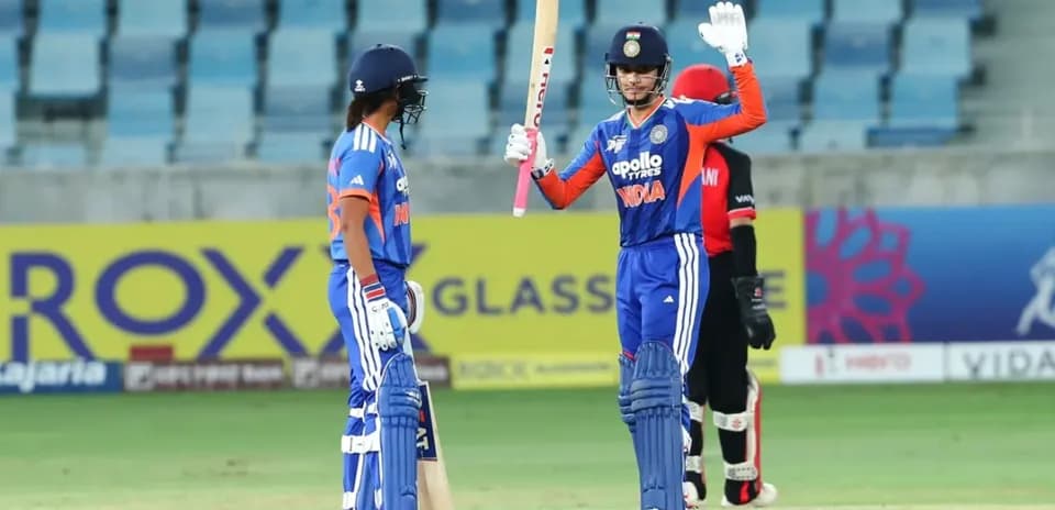 Joueurs indiens célébrant un point lors d'un match