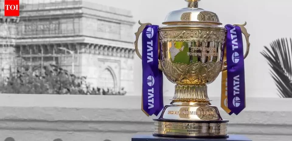 Trophée de la IPL avec le monument en arrière-plan