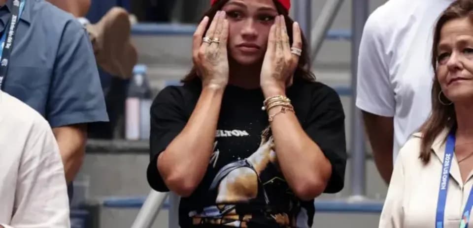 Spectators reacting during a tense sports event