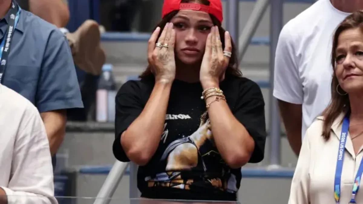 Spectators reacting during a tense sports event
