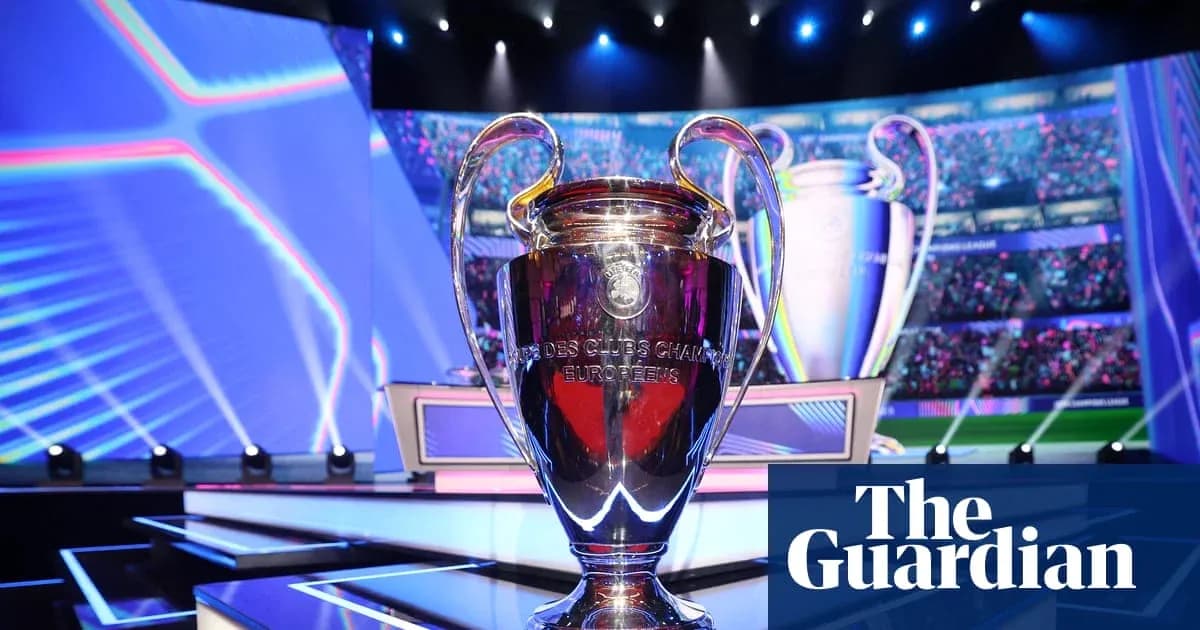 Trophée de la Ligue des champions sur scène