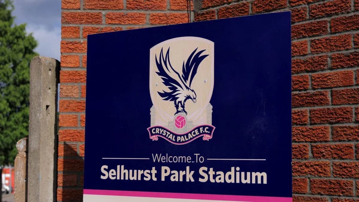Panneau d'accueil de Selhurst Park Stadium
