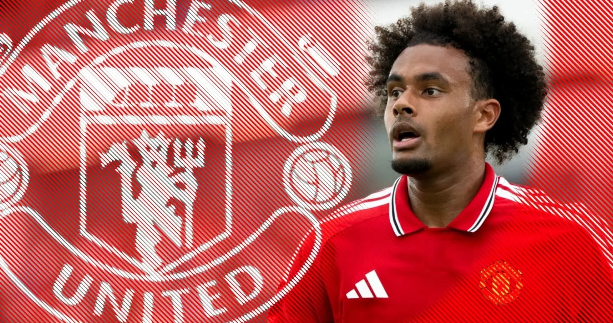 Joueur de Manchester United en maillot rouge