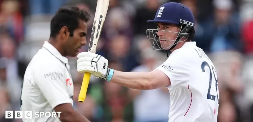Batsman celebrating after hitting a run in cricket match