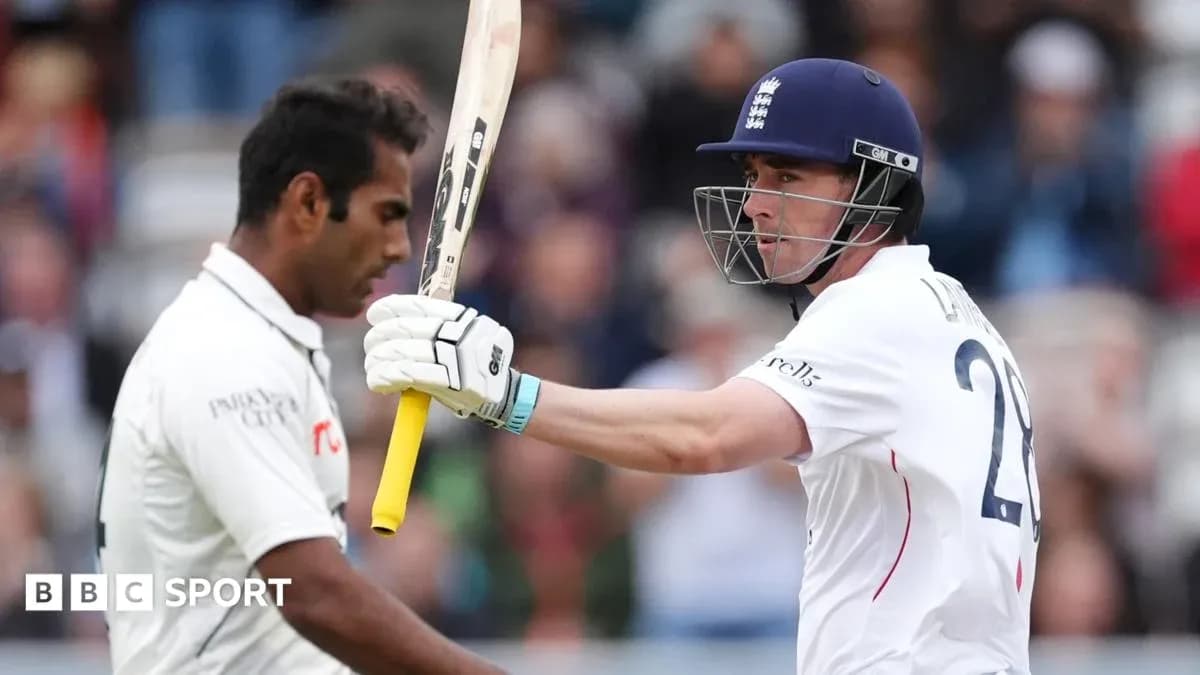 Batsman celebrating after hitting a run in cricket match