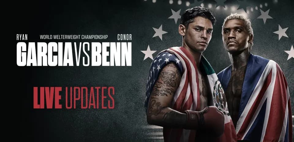 Ryan Garcia and Conor Benn promoting their championship match