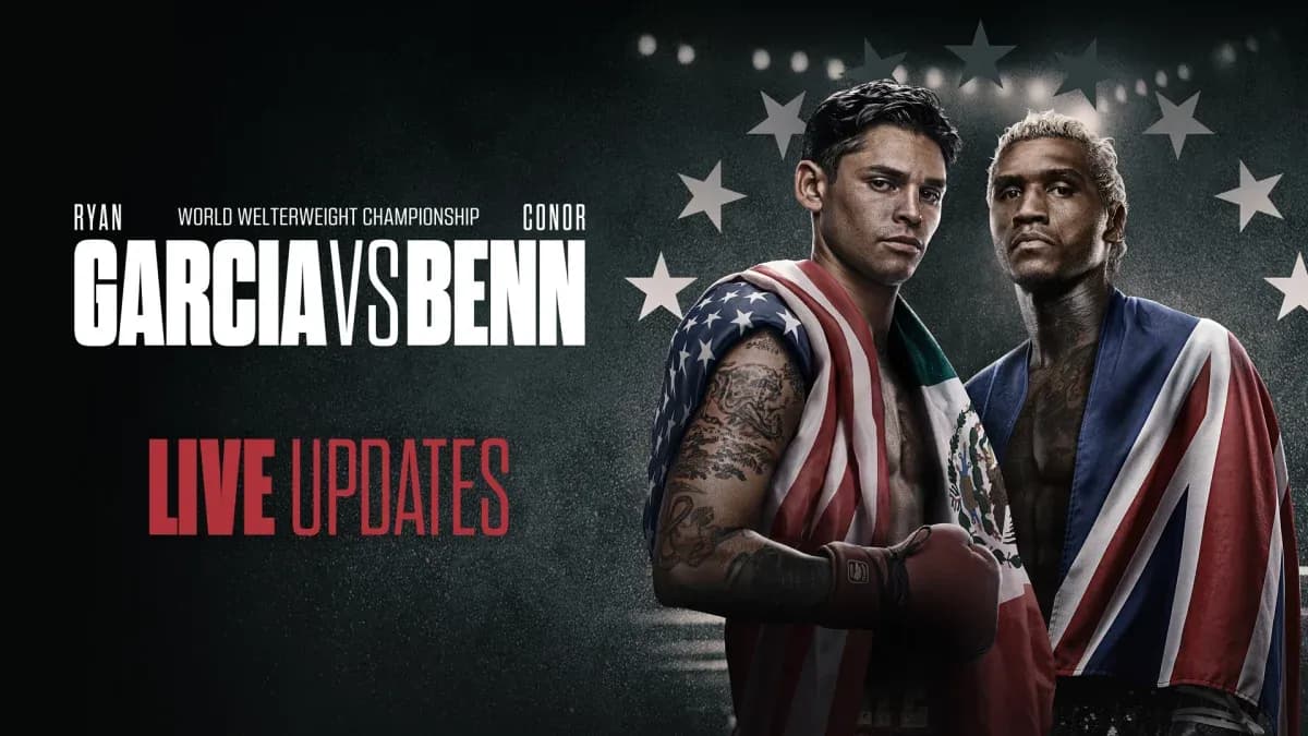 Ryan Garcia and Conor Benn promoting their championship match