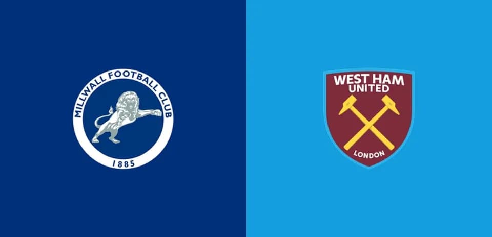 Logos de Millwall FC et West Ham United