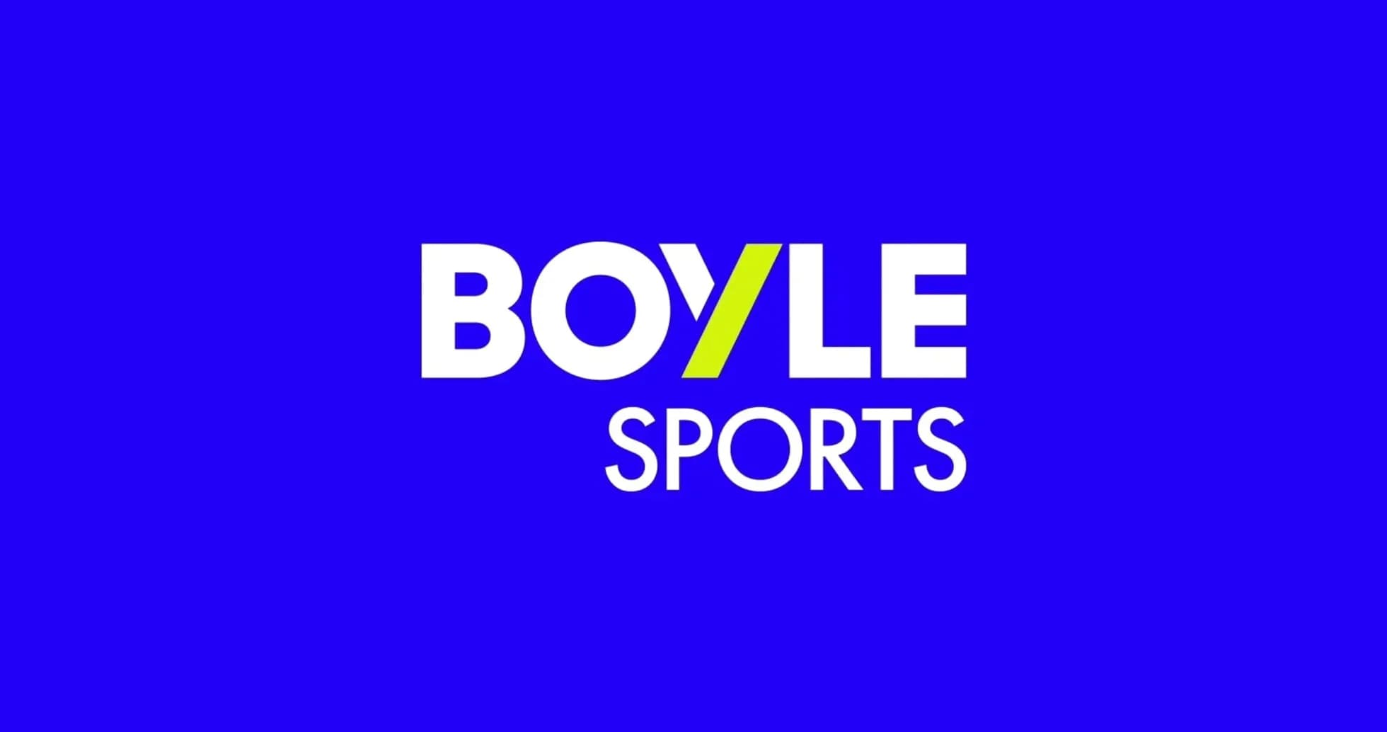 Logo de Boyle Sports sur fond bleu