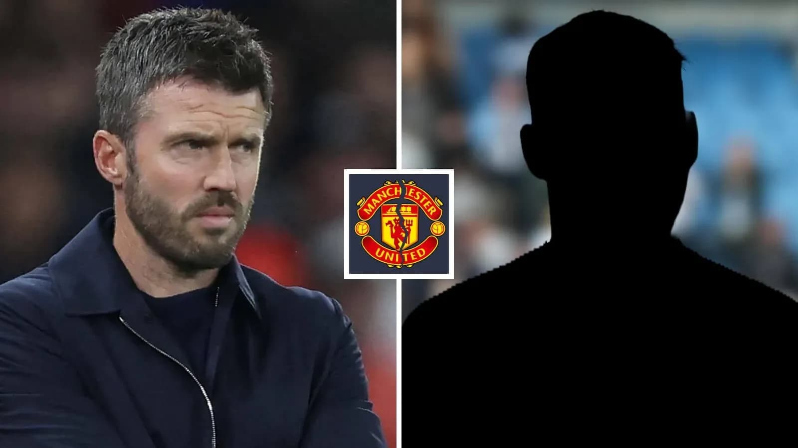 Entraîneur de Manchester United avec silhouette floue