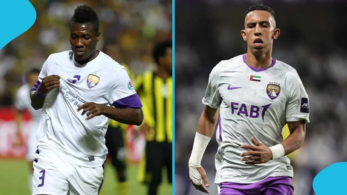 Deux joueurs d'Al Ain FC en action sur le terrain