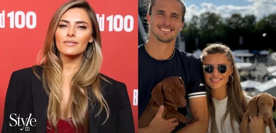 Personne posant avec des chiens dans un événement