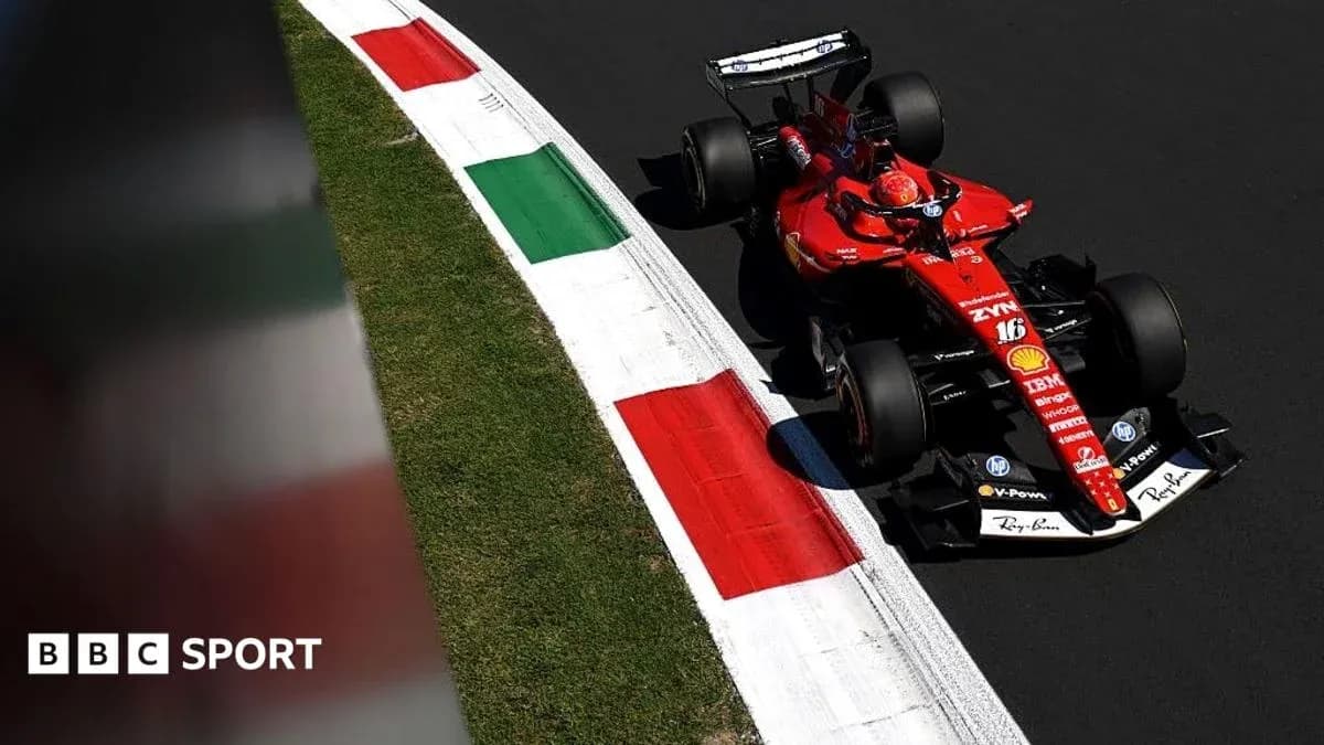 Voiture de Formule 1 Ferrari sur la piste