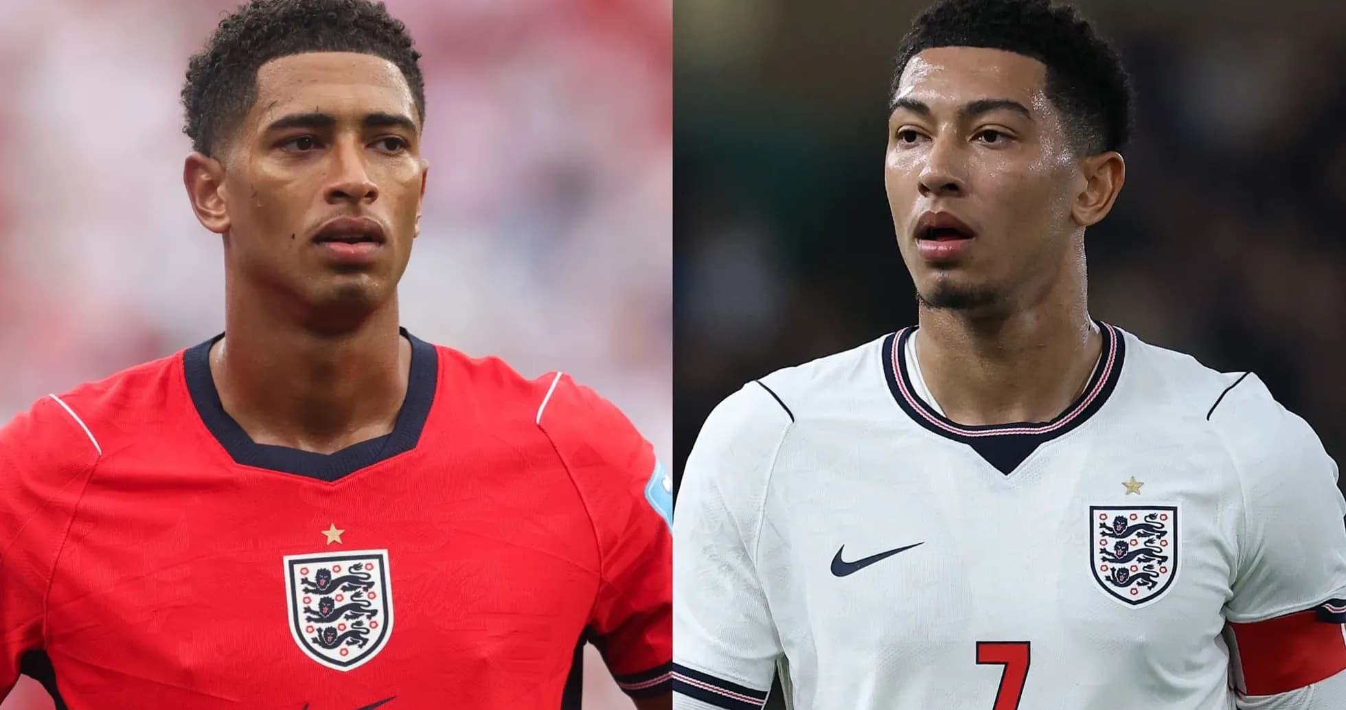Deux joueurs anglais en tenue de match