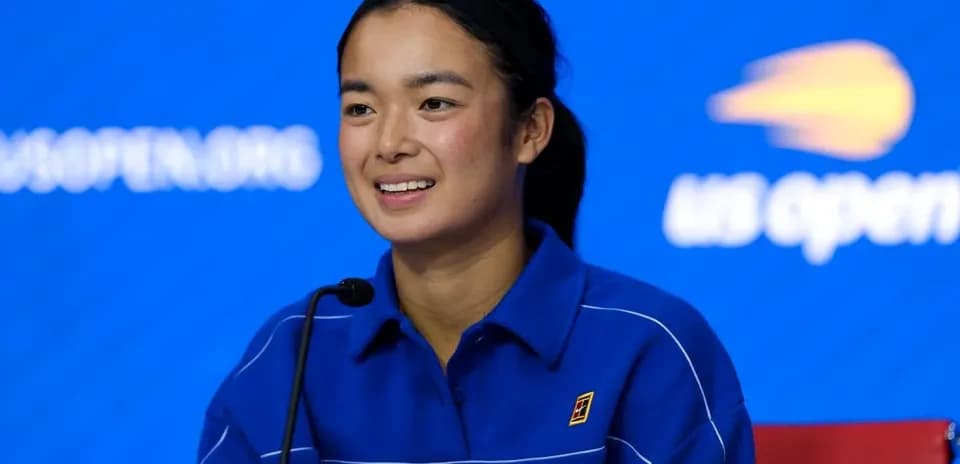 Joueuse lors d'une conférence de presse au US Open