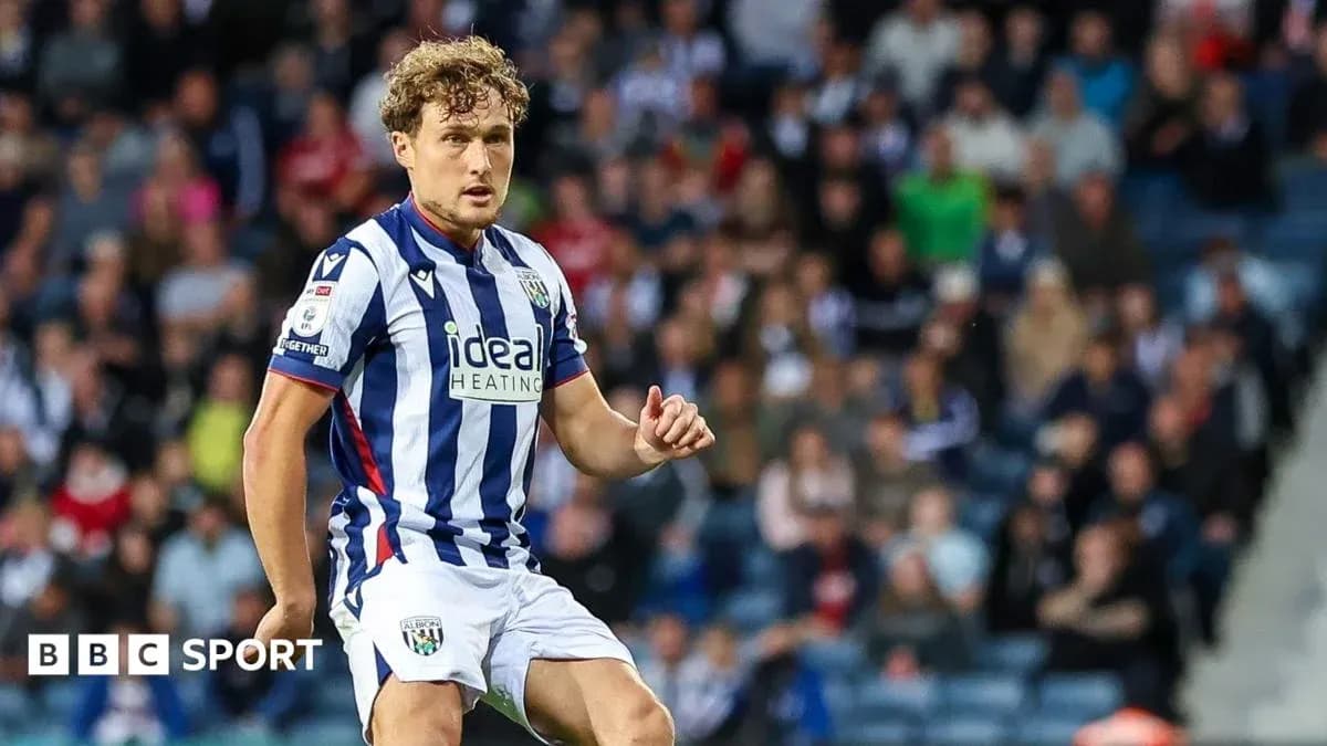Joueur de West Bromwich Albion en action sur le terrain