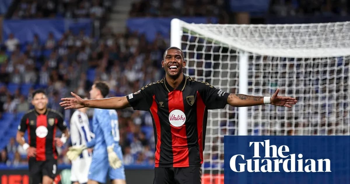 Joueur de Bournemouth célébrant un but au stade