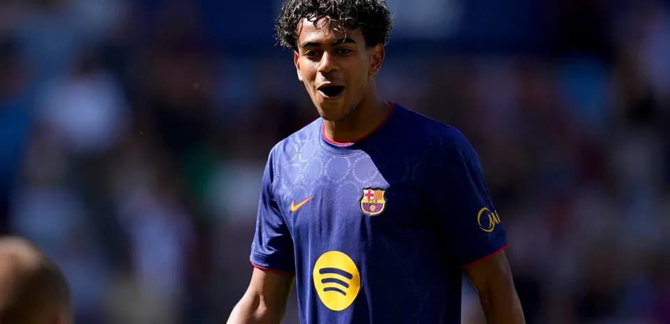 Joueur de Barcelone sur le terrain lors du match