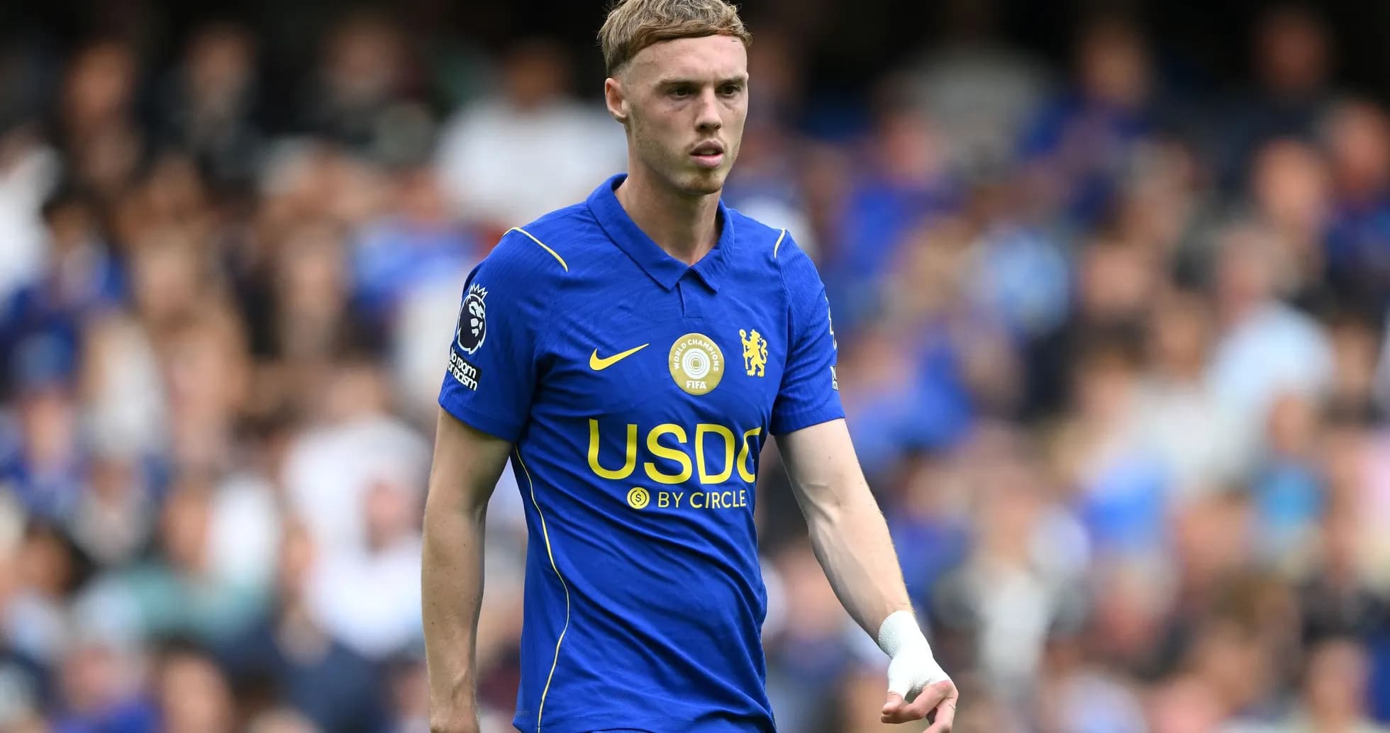 Joueur de Chelsea en action sur le terrain