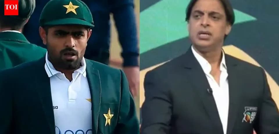 Babar Azam and Shoaib Akhtar in a discussion