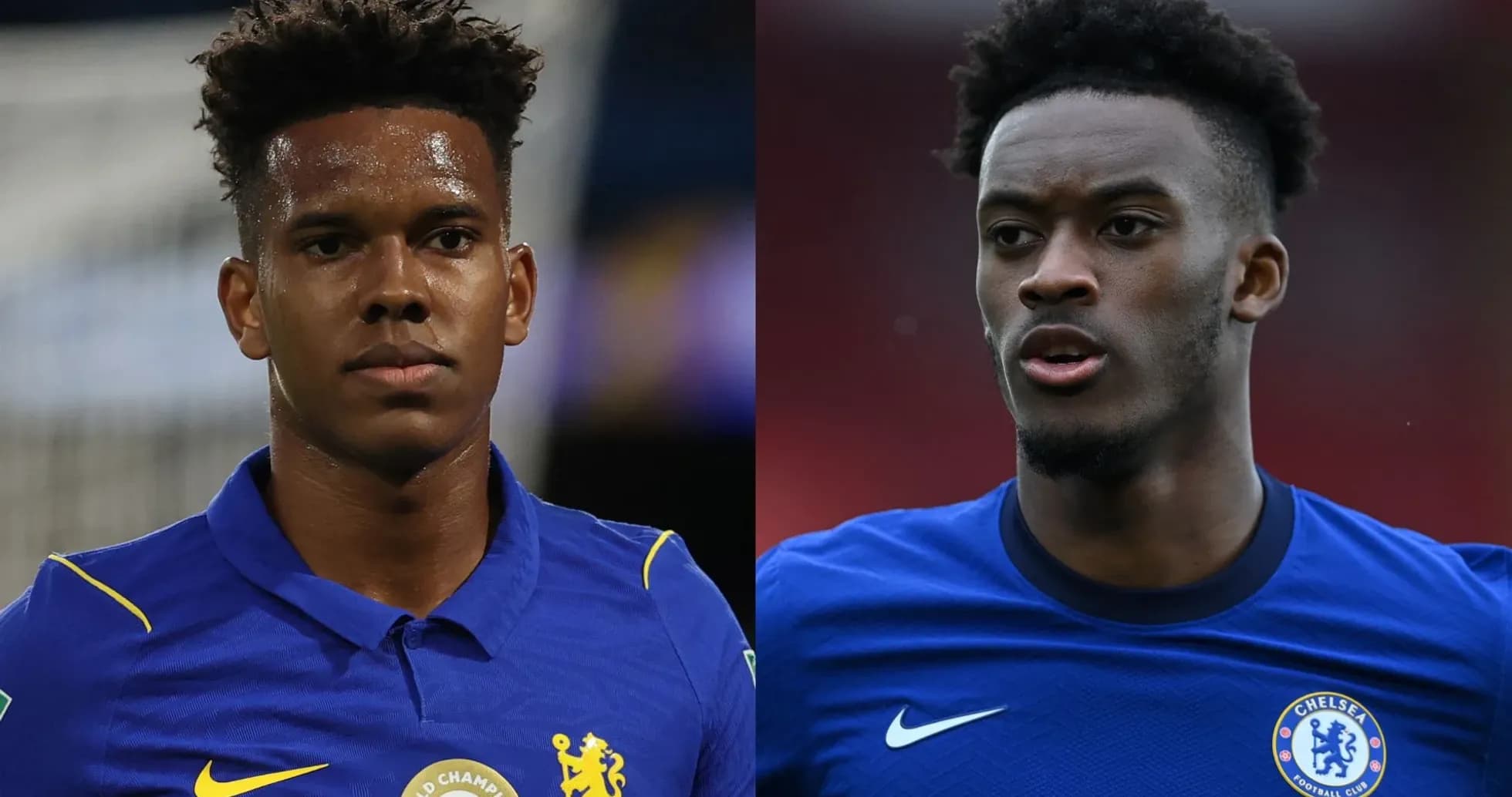 Deux joueurs de Chelsea en maillot bleu