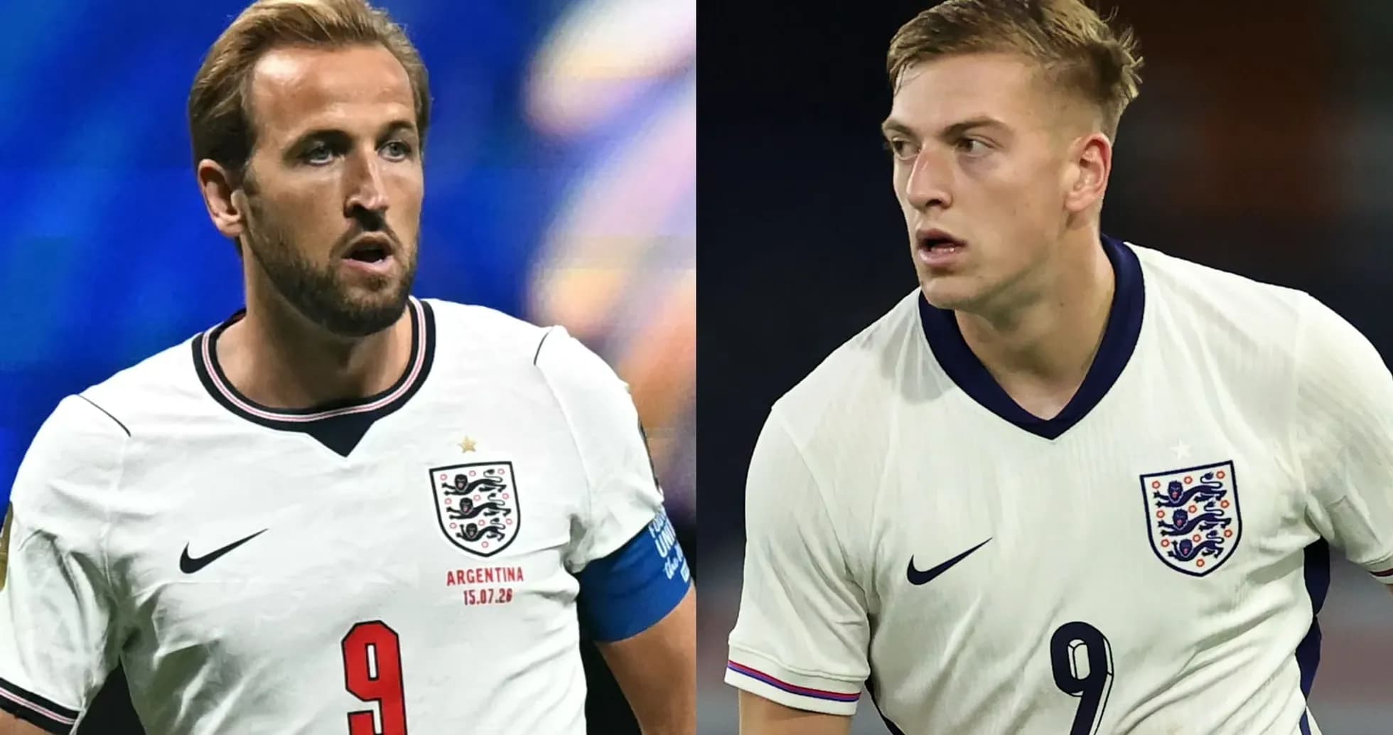 Deux joueurs anglais en action sur le terrain