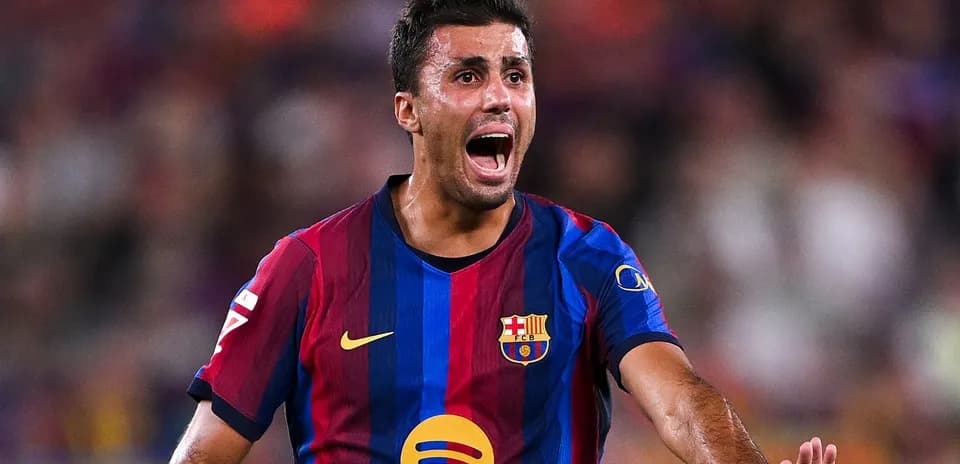 Joueur de Barcelone célébrant une action sur le terrain