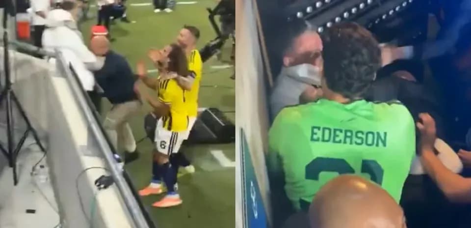 Brouhaha entre joueurs sur le terrain après le match
