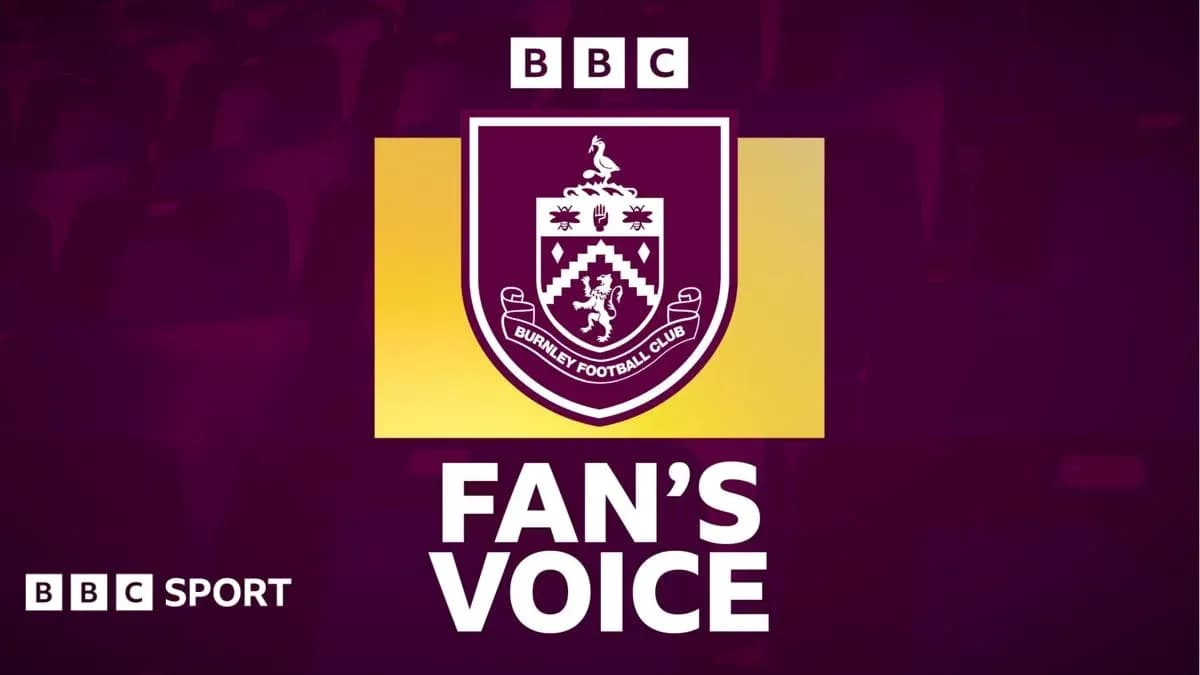 Logo de Burnley FC avec texte 'FAN'S VOICE'