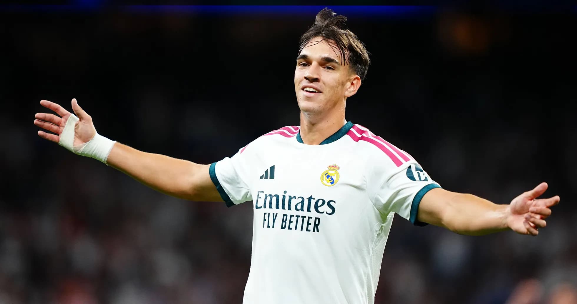 Joueur du Real Madrid célébrant un but